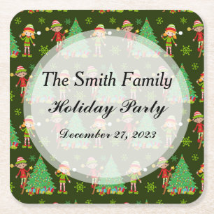 Personalised Christmas Coasters