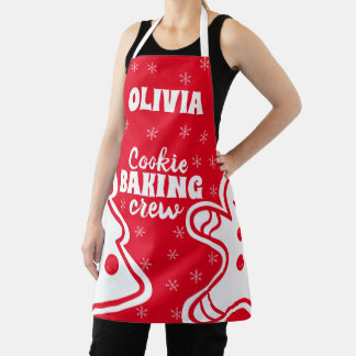 Personalised Christmas Cookie Baking Apron