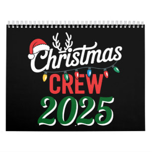 Personalised Christmas Crew 2025 Xmas Family Calendar