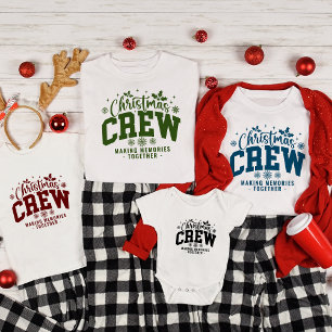 Personalised Christmas Crew Custom Holiday Pajama T-Shirt
