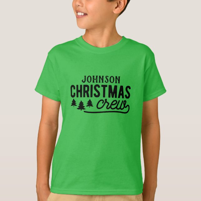 Personalised Christmas Crew T-Shirt (Front)