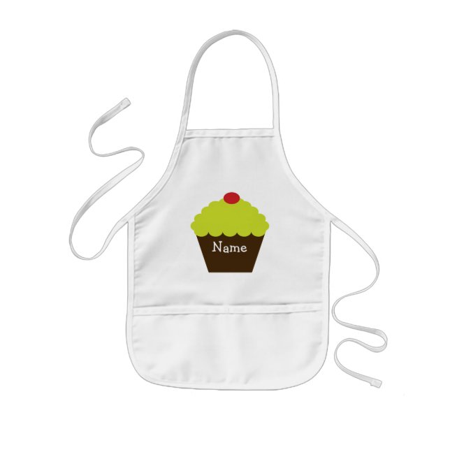 Personalised Christmas Cupcake Apron (Front)