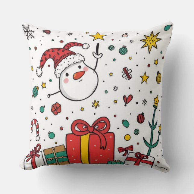 personalised Christmas  Cushion (Front)