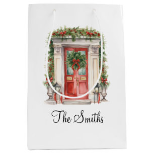 Personalised Christmas Decorations Home Custom Medium Gift Bag