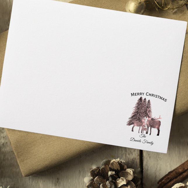 Personalised Christmas Deer Envelope (Creator Uploaded)