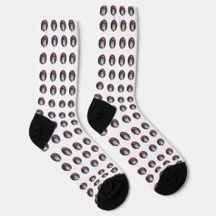 Personalised Christmas dog pattern socks