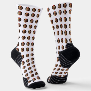 Personalised Christmas dog pattern socks