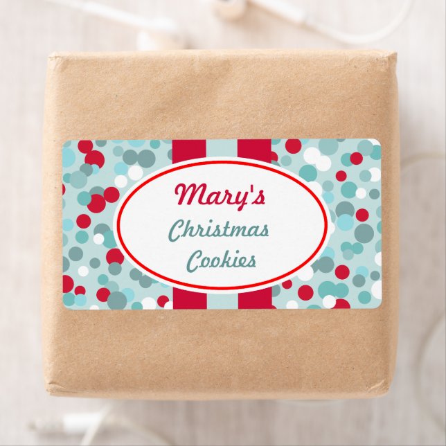 Personalised Christmas Dots Labels (Insitu)