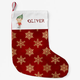 Personalised Christmas elf  Small Christmas Stocki Small Christmas Stocking
