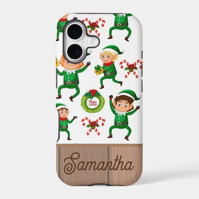Personalised Christmas elfs pattern (Back)