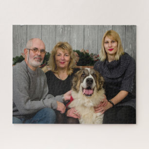 Personalised Christmas Family Photo 520 Pc Puzzle