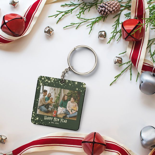 Personalised Christmas Family Photos Keychain (Creator Uploaded)