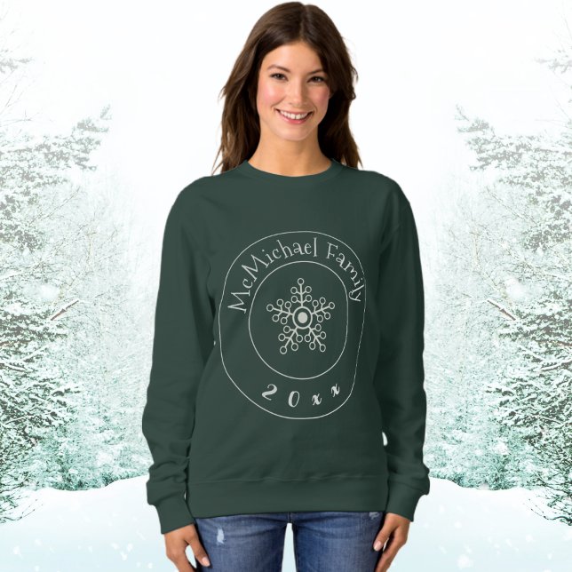Personalised Christmas Family Snowflake Sweatshirt (Creator Uploaded)