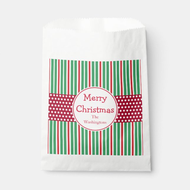 Personalised Christmas Favour Gift Bags (Front)