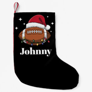 Personalised Christmas Football Winter Sports Team Small Christmas Stocking