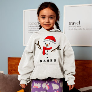 Personalised Christmas Funny Snowman Kid Girl