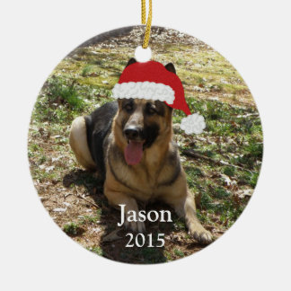 Personalised Christmas German Shepherd Ornament