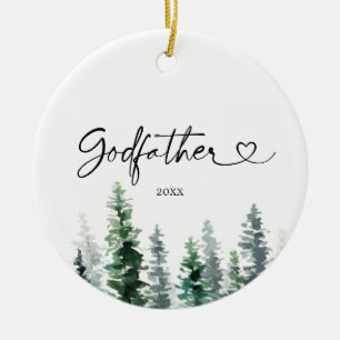 Personalised Christmas Gift as Godfather Ornament