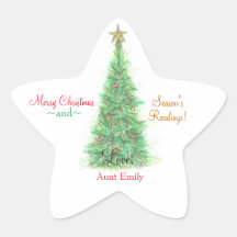 Personalised Christmas gift bookplate 