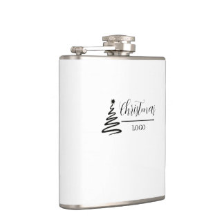 Personalised Christmas Gift Custom Modern T-Shirt Hip Flask