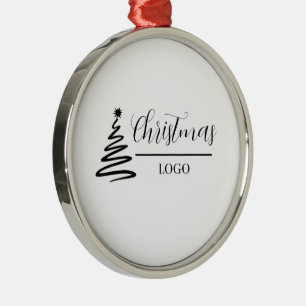 Personalised Christmas Gift Custom Modern T-Shirt Metal Tree Decoration