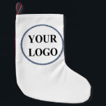 Personalised Christmas Gift Customised Idea LOGO Small Christmas Stocking<br><div class="desc">Add Your Logo Here_Christmas Holiday Gift
You can customise it with your photo,  logo or with your text.  You can place them as you like on the customisation page. Funny,  unique,  pretty,  or personal,  it's your choice.</div>