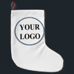 Personalised Christmas Gift Customised Idea LOGO Small Christmas Stocking<br><div class="desc">Add Your Logo Here_Christmas Holiday Gift
You can customise it with your photo,  logo or with your text.  You can place them as you like on the customisation page. Funny,  unique,  pretty,  or personal,  it's your choice.</div>