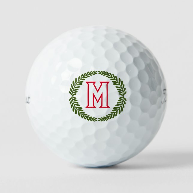 Personalised Christmas Gift Golf Balls, Top Brand Golf Balls (Front)