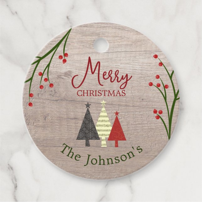 Personalised Christmas Gift Tag (Front)