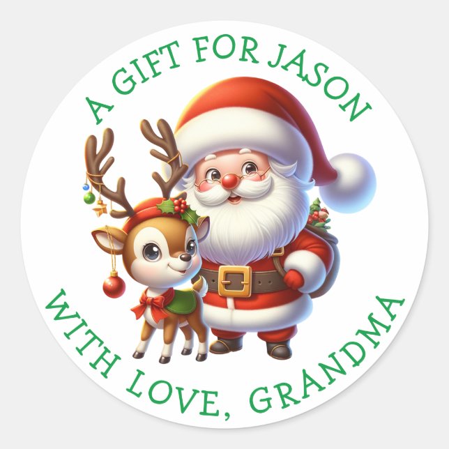 Personalised Christmas Gift Tags  (Front)