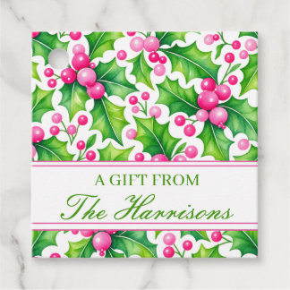 Personalised Christmas Gift Tags, Holiday gift tag