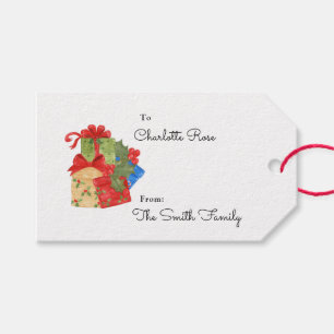 Personalised Christmas Gift Tags, Name Tags