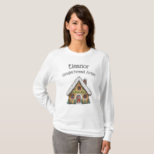 Personalised Christmas Gingerbread House Shirt