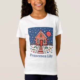 Personalised Christmas Gingerbread House T-Shirt