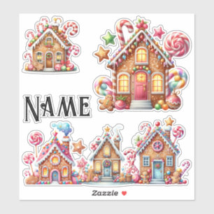 Personalised Christmas gingerbread houses