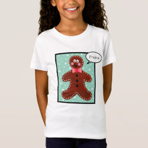 Personalised Christmas Gingerbread Man T-Shirt