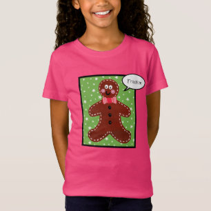 Personalised Christmas Gingerbread Man T-Shirt