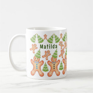 Personalised Christmas Gingerbread Mug