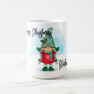 Personalised Christmas Gnome Coffee Mug