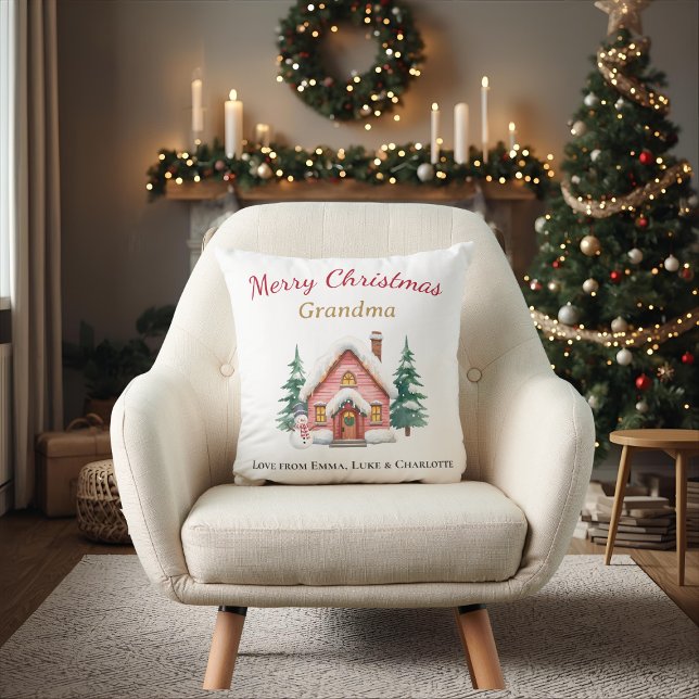 Personalised Christmas Grandma Pillow Gift (Creator Uploaded)