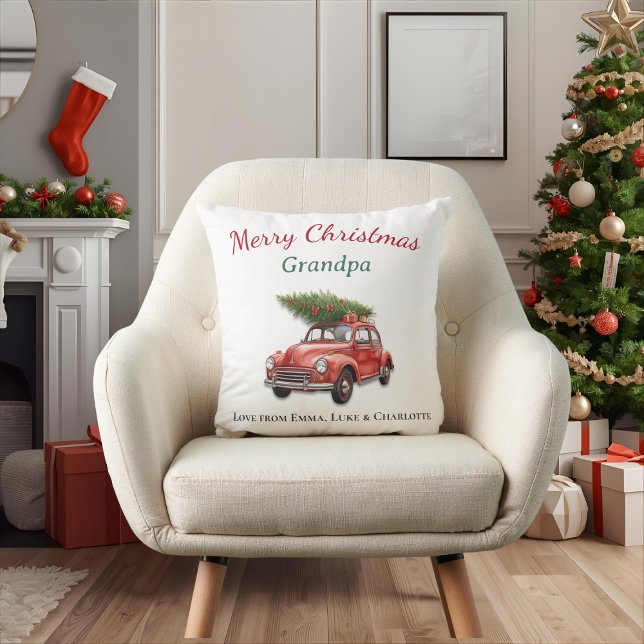 Personalised Christmas Grandpa Pillow Gift (Creator Uploaded)