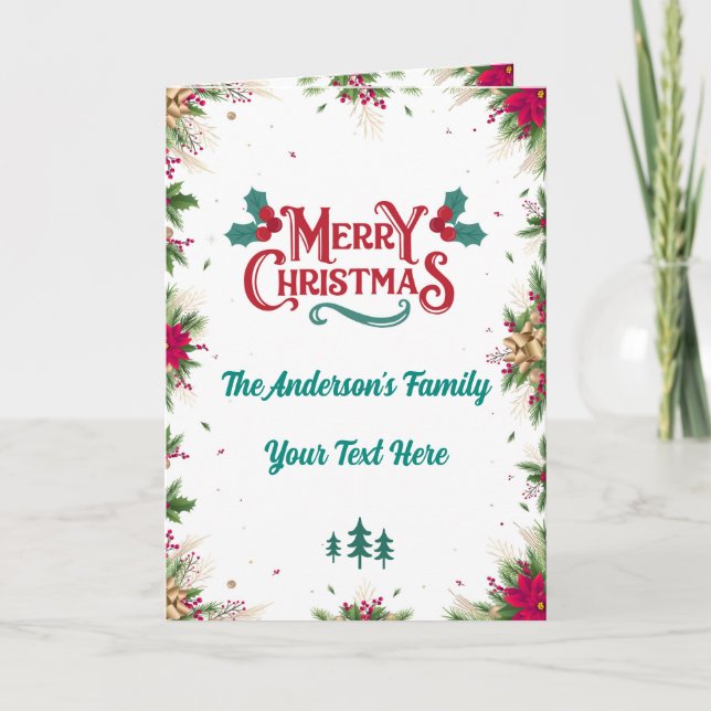 Personalised Christmas Greeting Cards (Front)