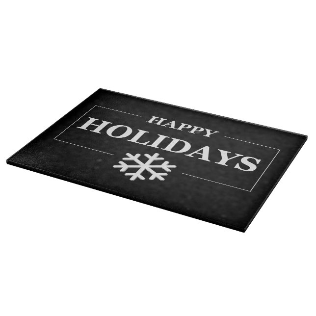 Personalised Christmas Happy Holiday Custom Gift  Cutting Board (Corner)