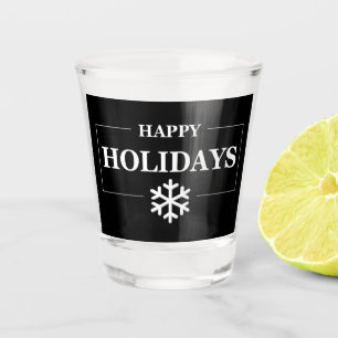 Personalised Christmas Happy Holiday Custom Gift Shot Glass