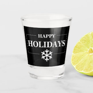 Personalised Christmas Happy Holiday Custom Gift Shot Glass