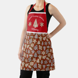 Personalised Christmas Head Cookie Baker Custom Apron