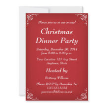 Personalised Christmas Holiday Party Invitations