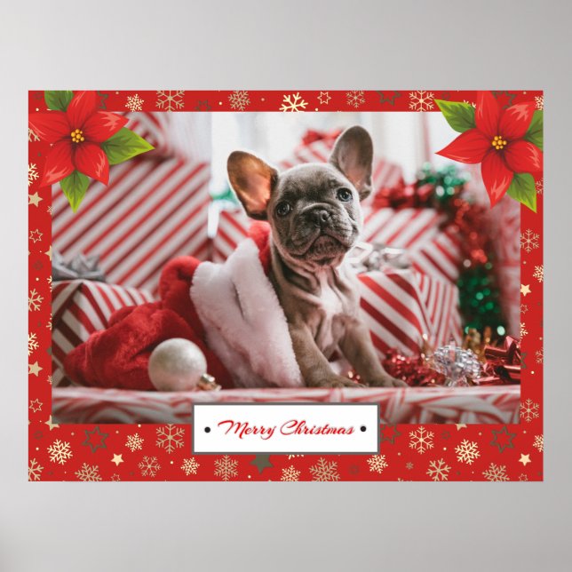 Personalised Christmas Holidays Photo Poster (Front)