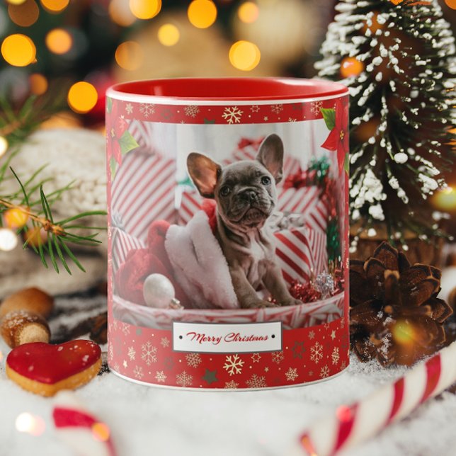 Personalised Christmas Holidays Photo Two-Tone Coffee Mug (Creator Uploaded)
