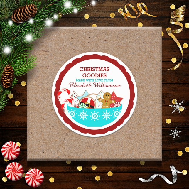 Personalised Christmas Home Baked Treats Labels (Creator Uploaded)